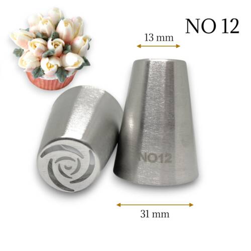 Krema sıkma duy ucu no:12 Rus Duyu Lale