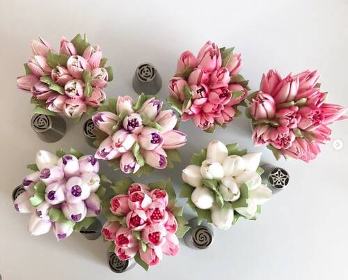 Krema sıkma duy ucu no:12 Rus Duyu Lale