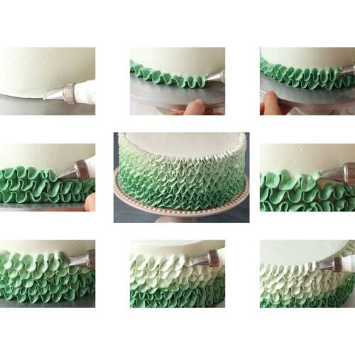 Krema sıkma duy ucu no:121 kavisli petal (15 mm ağız çapı)