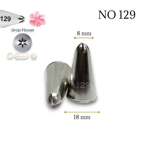 Krema sıkma duy ucu no:129 Drop Flower / Dökme Çiçek