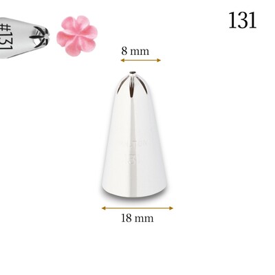 Wilton - Krema sıkma duy ucu no:131 Drop Flower / Dökme Çiçek