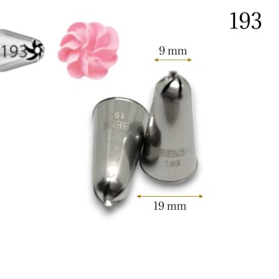 Bens - Krema sıkma duy ucu no:193 Drop Flower / Dökme Çiçek