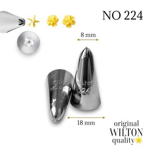 Krema sıkma duy ucu no:224 (8 mm ağız çapı)