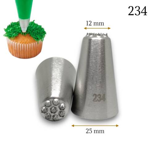 Krema sıkma duy ucu no:234 Grass Feather / Çim Tüy 