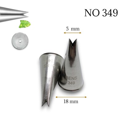 Bens - Krema sıkma duy ucu no:349 Yaprak (4 mm ağız)