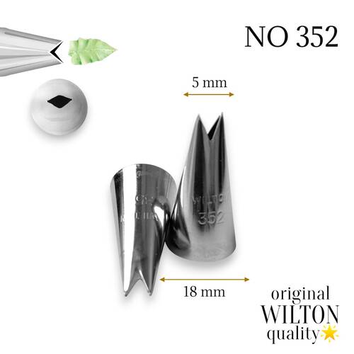 Krema sıkma duy ucu no:352 yaprak (5 mm ağız çapı)