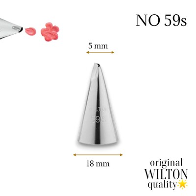 Wilton - Krema sıkma duy ucu no:59s (6 mm ağız çapı)