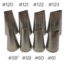 Krema sıkma duy ucu no:61 kavisli petal (12 mm ağız çapı)