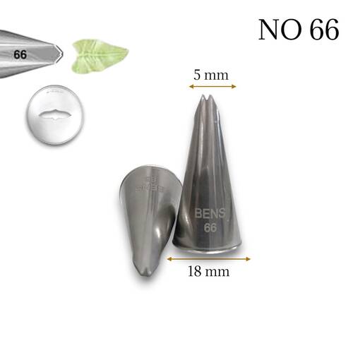 Krema sıkma duy ucu no:66 Small Leaf / Küçük boy Yaprak