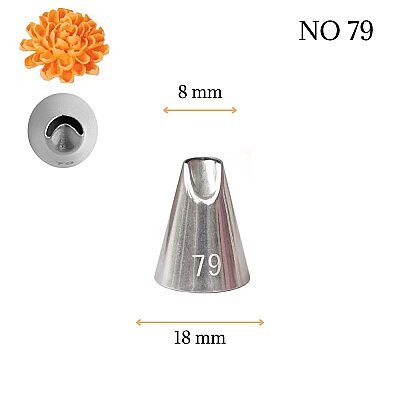 Krema sıkma duy ucu no:79 (8 mm ağız çapı)