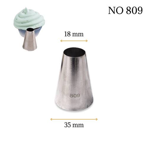 Krema sıkma duy ucu no:809 (18 mm ağız çapı)