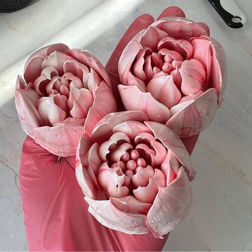 Krema sıkma plastik duy seti ZEFİR Marshmallow XL Rus Duyu; (45mm)