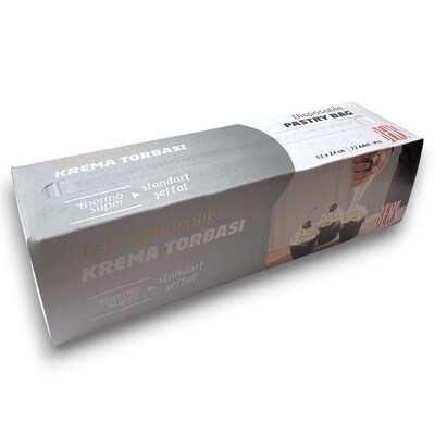 Krema sıkma torbası ŞEFFAF; 51x24 cm ( 72 adet )