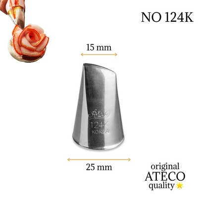 Ateco - Piping tip nozzle no:124K Korean petal (15 mm openning)