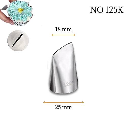 Krema sıkma duy ucu no: 125K Kore petal (18 mm ağız çapı) - 1