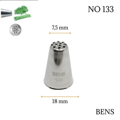 Bens - Krema sıkma duy ucu no:133 Çim/Tüy-Saç