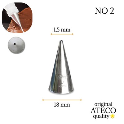 Ateco - Piping tip nozzle no:2