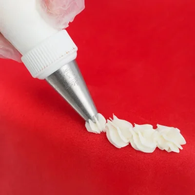 Ateco - Krema sıkma duy ucu no:233 kapalı yıldız & Rosette (2 mm ağız çapı) (1)