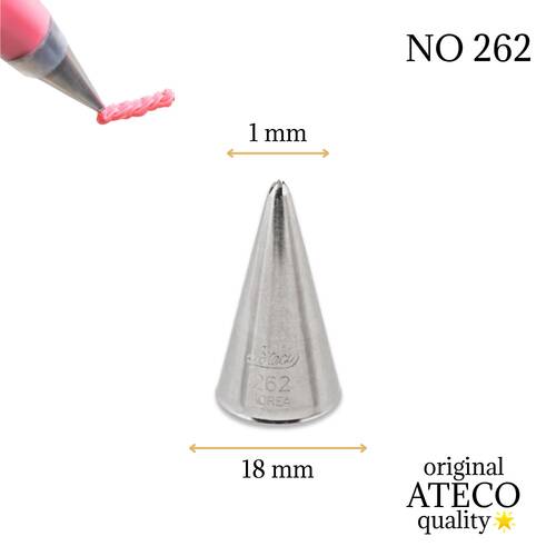 Krema sıkma duy ucu no: 262 mini açık yıldız (1 mm ağız çapı)