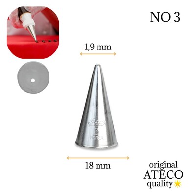 Ateco - Piping tip nozzle no:2