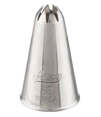 Piping tip nozzle no:30 closed star (2,5 mm openning)