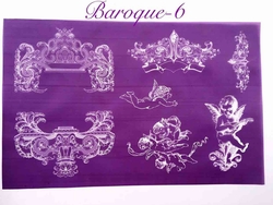 Mesh Stencil; Baroque-6 - Thumbnail