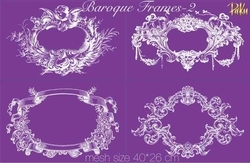 Paku Malzeme - Mesh Stencil; Baroque Frames-2