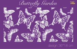 Paku Malzeme - Mesh Stencil; Butterfly Garden