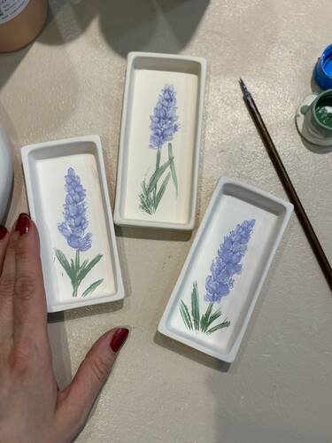 Mesh Stencil Ceramic Col. Flowers Set-2 (33*22 cm)