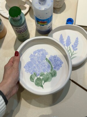 Mesh Stencil Ceramic Col. Flowers Set-2 (33*22 cm) - Thumbnail