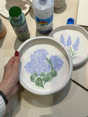 Mesh Stencil Ceramic Col. Flowers Set-2 (33*22 cm)