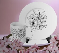 Mesh Stencil Ceramic Col. Flowers Set-2 (33*22 cm) - Thumbnail
