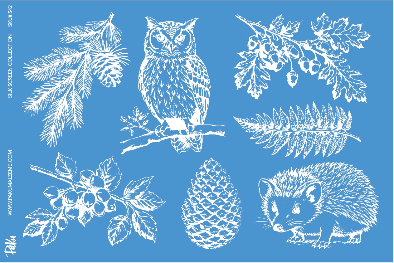 Mesh Stencil Ceramic Collection Holiday Theme (33*22 cm)