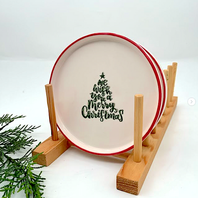 Mesh Stencil Ceramic Cup Col. Christmas Elements-1; 20*10 cm - Thumbnail