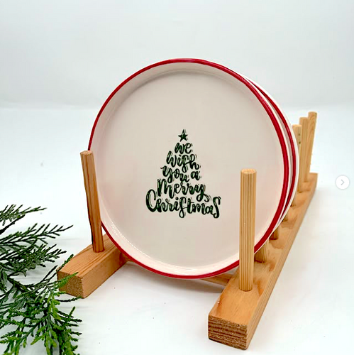 Mesh Stencil Ceramic Cup Col. Christmas Elements-1; 20*10 cm