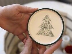 Mesh Stencil Ceramic Cup Col. Christmas Elements-1; 20*10 cm - Thumbnail