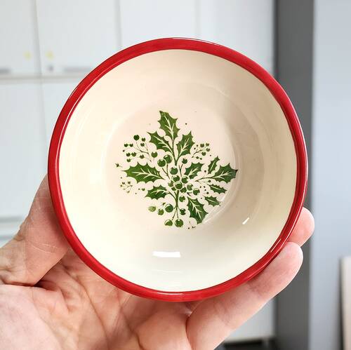 Mesh Stencil Ceramic Cup Col. Christmas Elements-1 (22*11 cm)