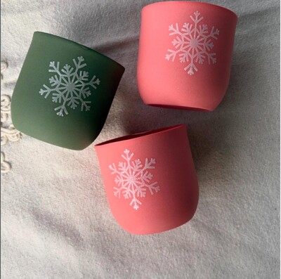 Mesh Stencil Ceramic Cup Col. Christmas Elements-3; 20*10 cm - Thumbnail