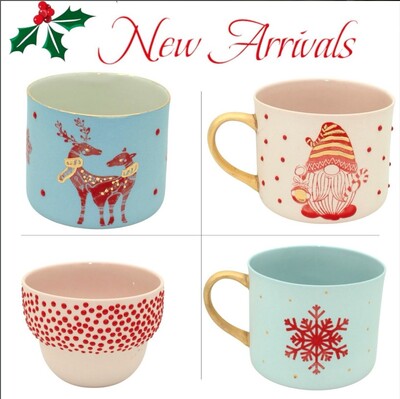Mesh Stencil Ceramic Cup Col. Christmas Elements-3; 20*10 cm - Thumbnail
