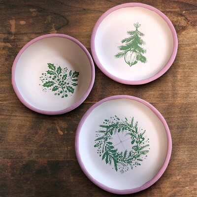 Paku Malzeme - Mesh Stencil Ceramic Cup Col. Christmas Elements-5 (22*11 cm) (1)