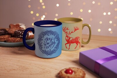 Mesh Stencil Ceramic Cup Col. Christmas Elements-8 (22*11 cm) - Thumbnail