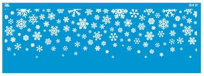 Mesh Stencil Ceramic Cup Col. Falling Snowflakes; 30*10 cm