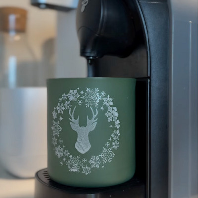 Mesh Stencil Ceramic Mug Col. Floral Frames-2; 20*10 cm - Thumbnail