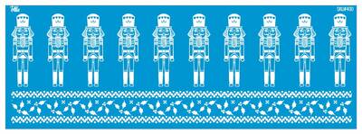 Mesh Stencil Ceramic Cup Col. Nutcracker; 30*10 cm