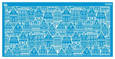 Mesh Stencil Ceramic Cup Col. Old Canal Houses (22*11 cm)