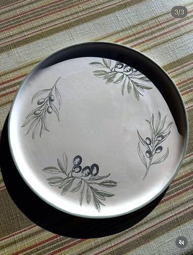 Mesh Stencil Ceramic Cup Col. Olives-1 (22*11 cm)