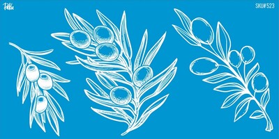 Mesh Stencil Ceramic Cup Col. Olives-2 (22*11 cm) - Thumbnail