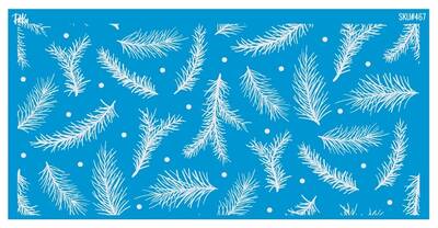 Mesh Stencil Ceramic Cup Col. Pine Branches (22*11 cm)