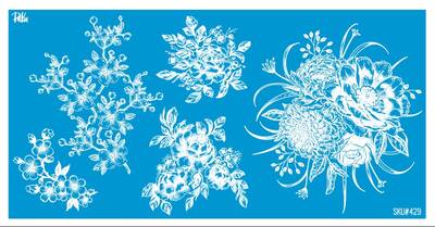 Mesh Stencil Ceramic Cup Col. Spring Florals-2