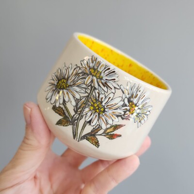 Mesh Stencil Ceramic Cup Col. Spring Florals - Thumbnail